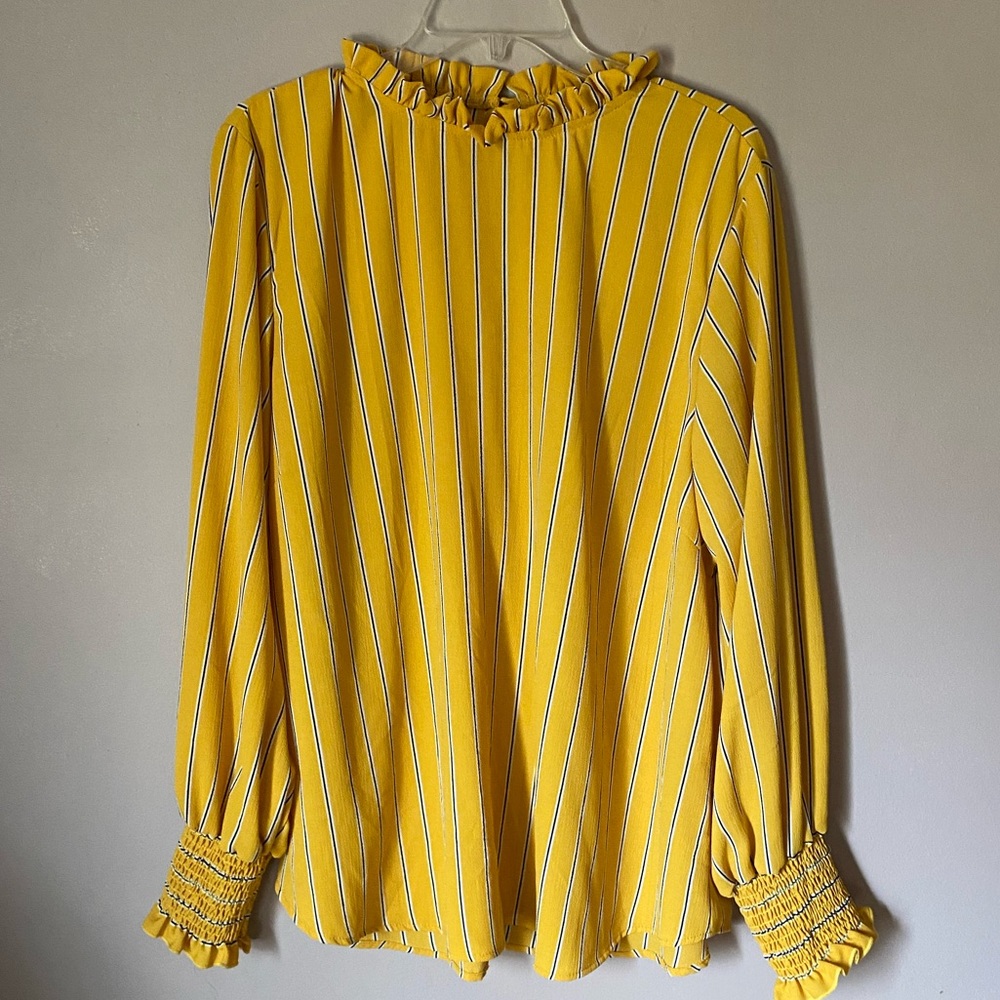 Yellow Stripe Blouse